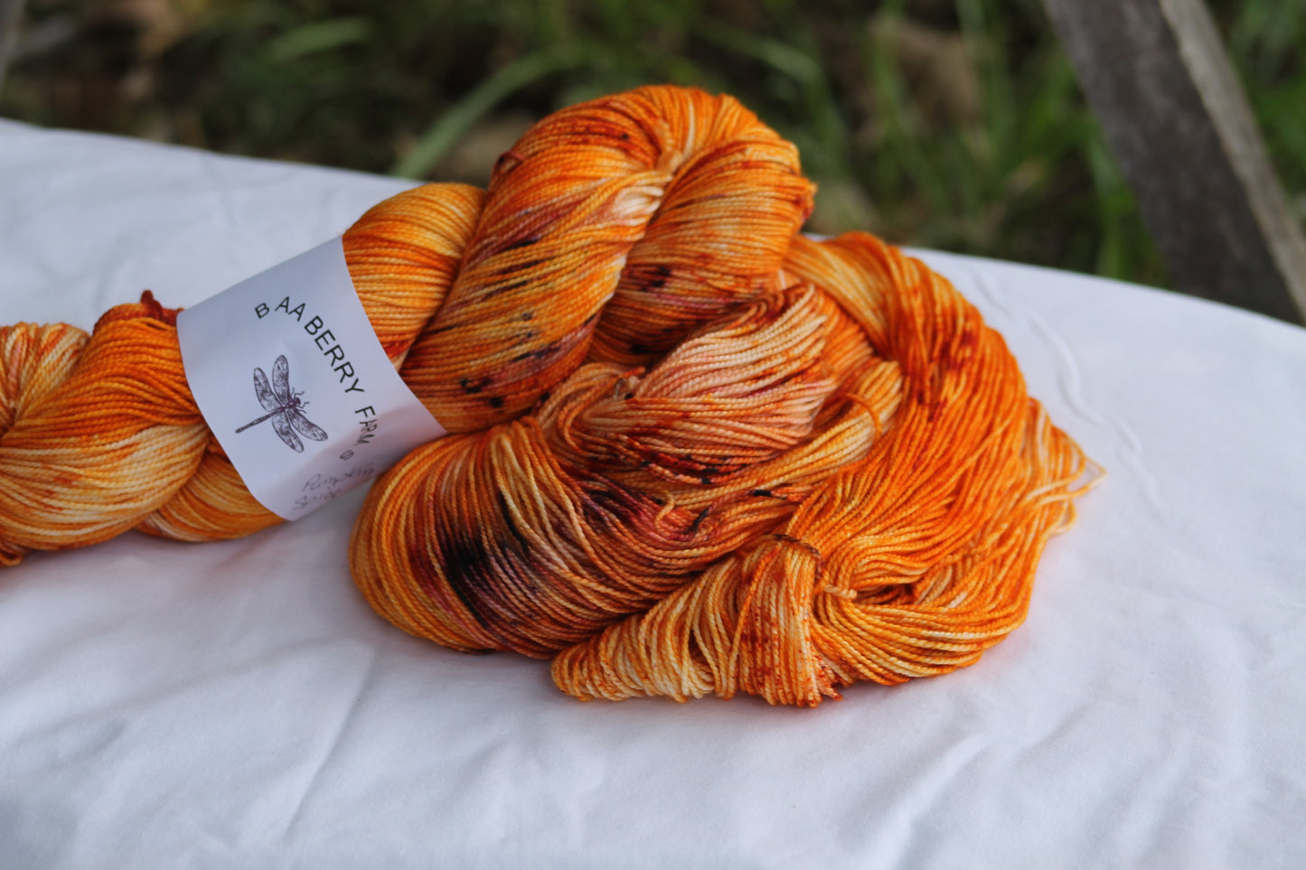 Sock/ fingering weight yarn, Pumpkin Spice