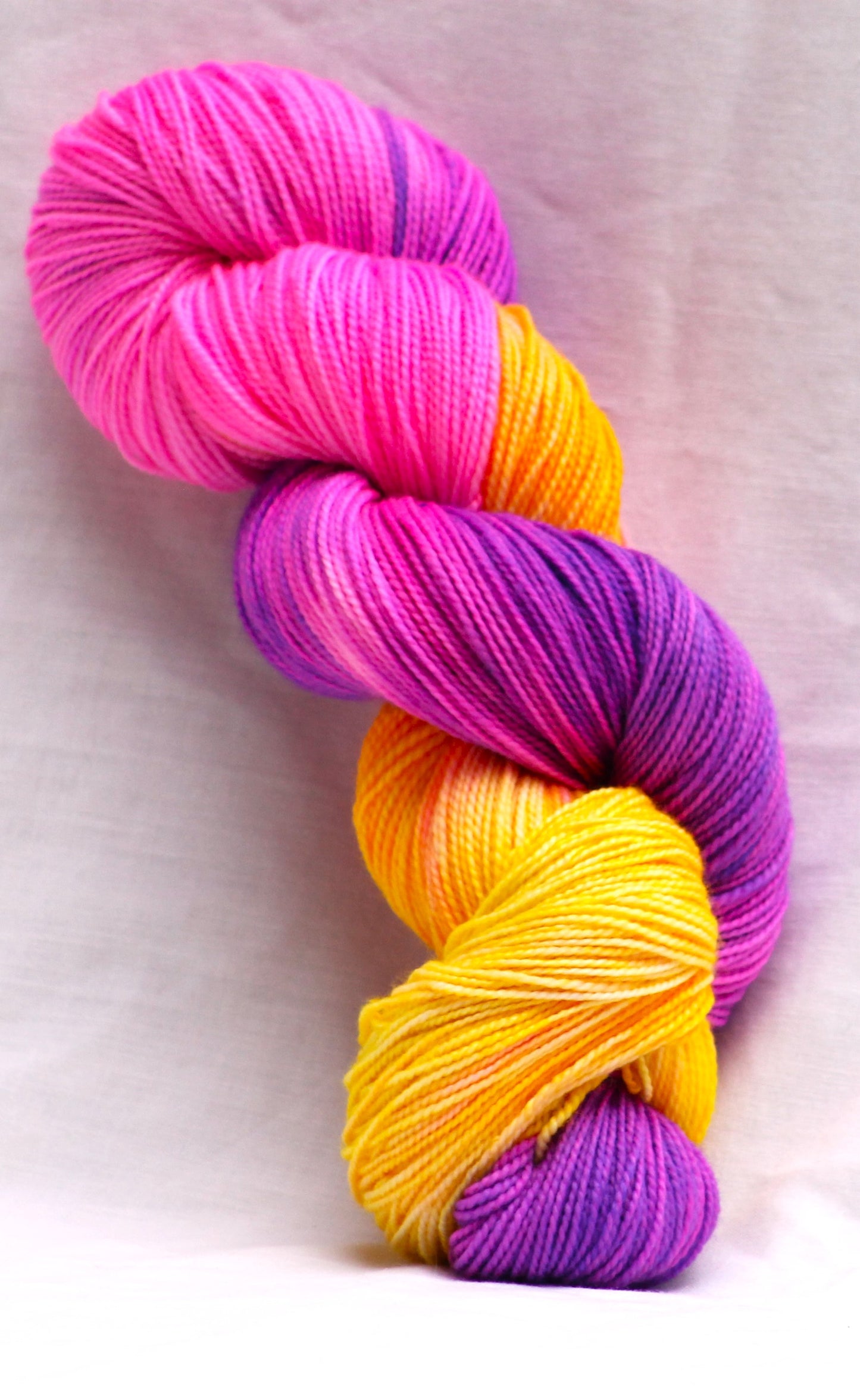 Sock/ fingering weight yarn, Malibu Barbie